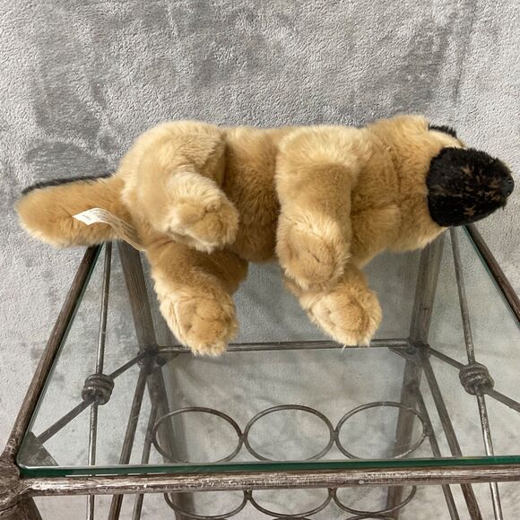Toys R US 10” Plush GERMAN SHEPHERD Puppy Dog Stuffed Animal life like brown. - Picture 5 of 7